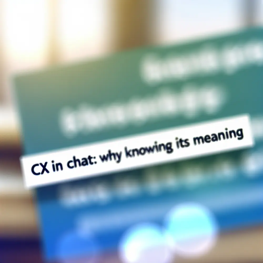 CX in Chat: Why Understanding Its Meaning is Important