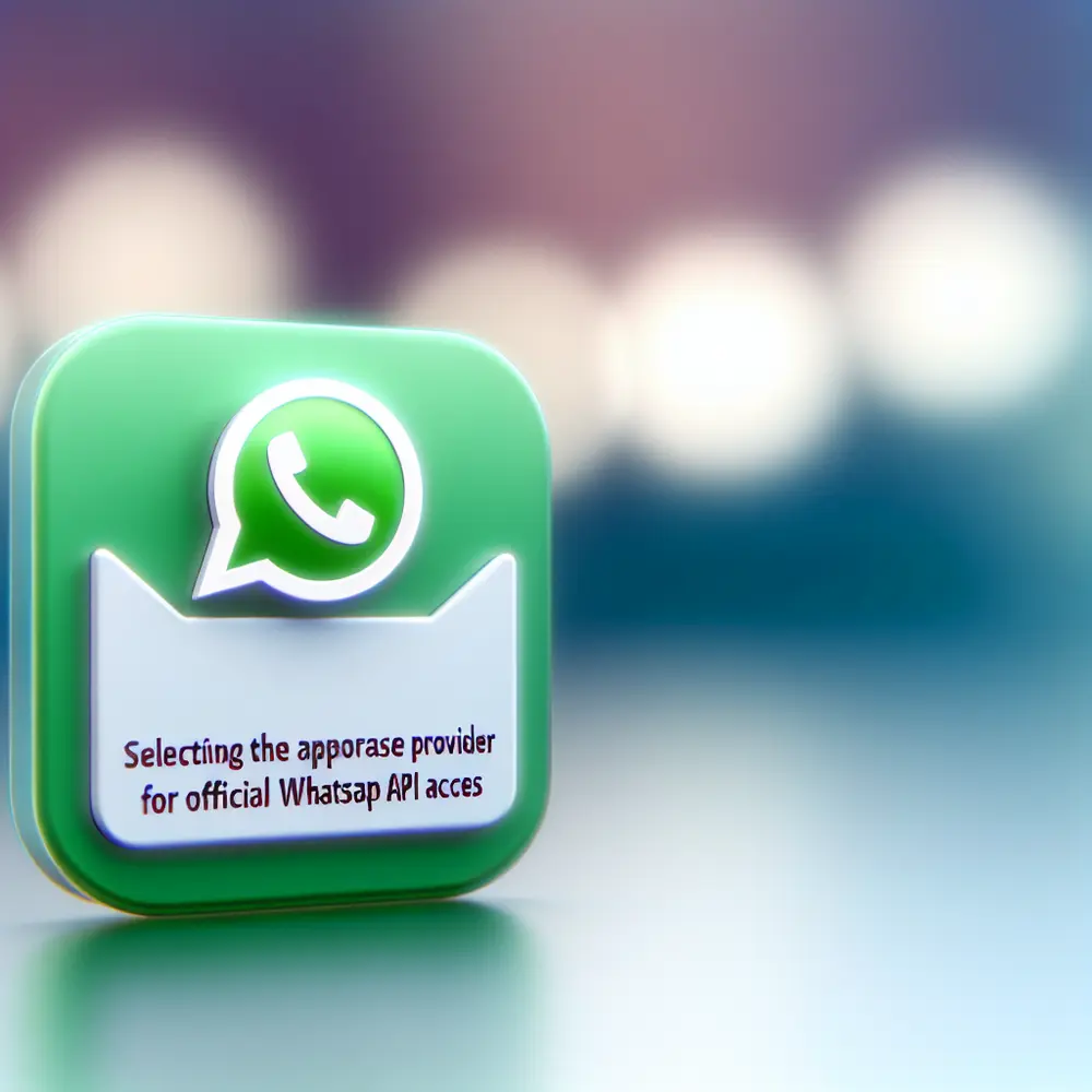 Elegir el Proveedor Adecuado para el Acceso Oficial a la API de WhatsApp