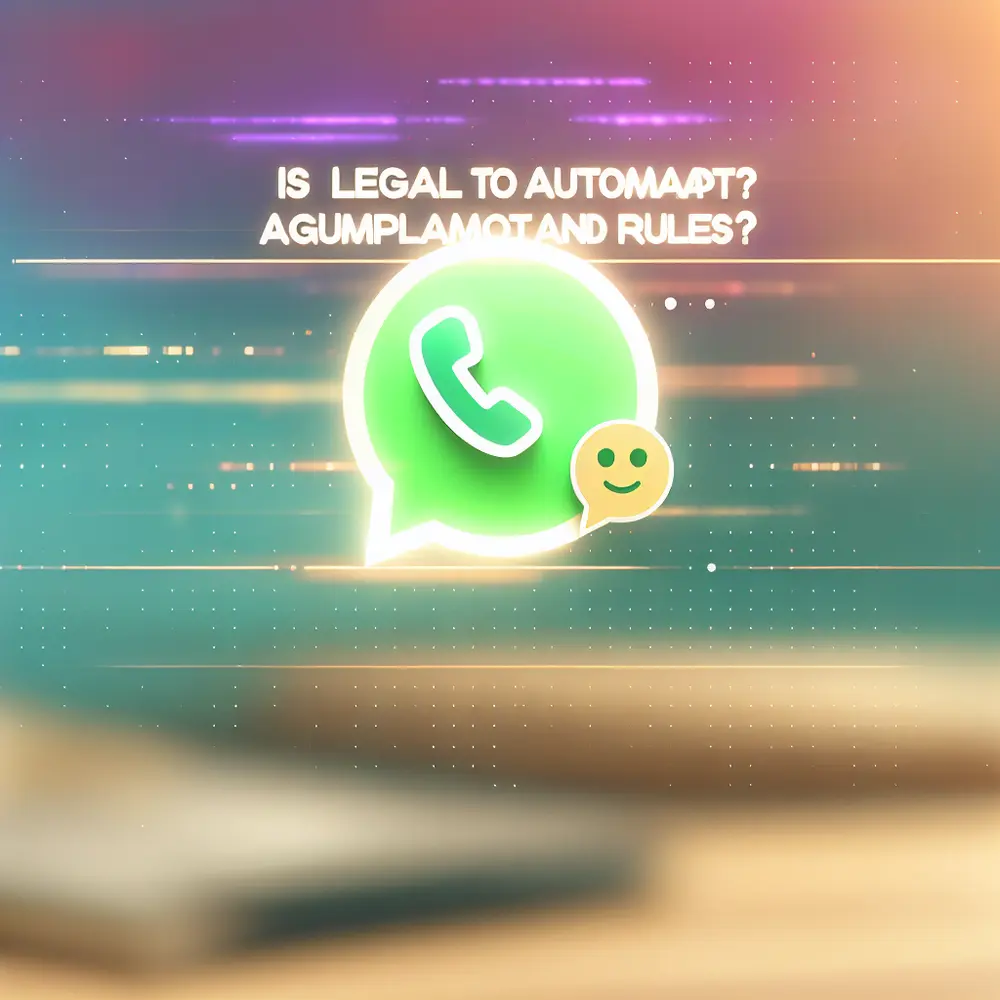 ¿Es legal automatizar WhatsApp? Una guía sobre cumplimiento y reglas