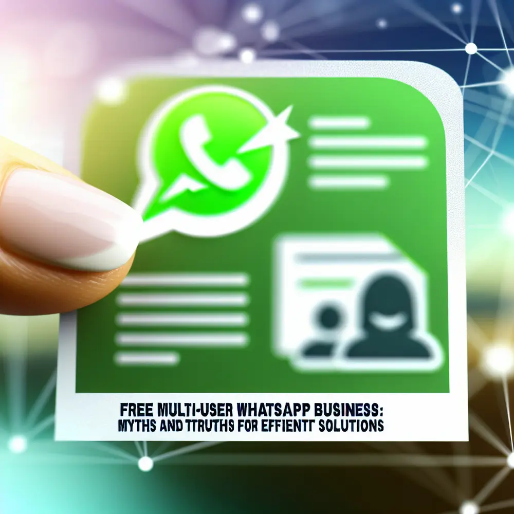 Free Multi-User WhatsApp Business: Myths and Truths about Efficient Solutions