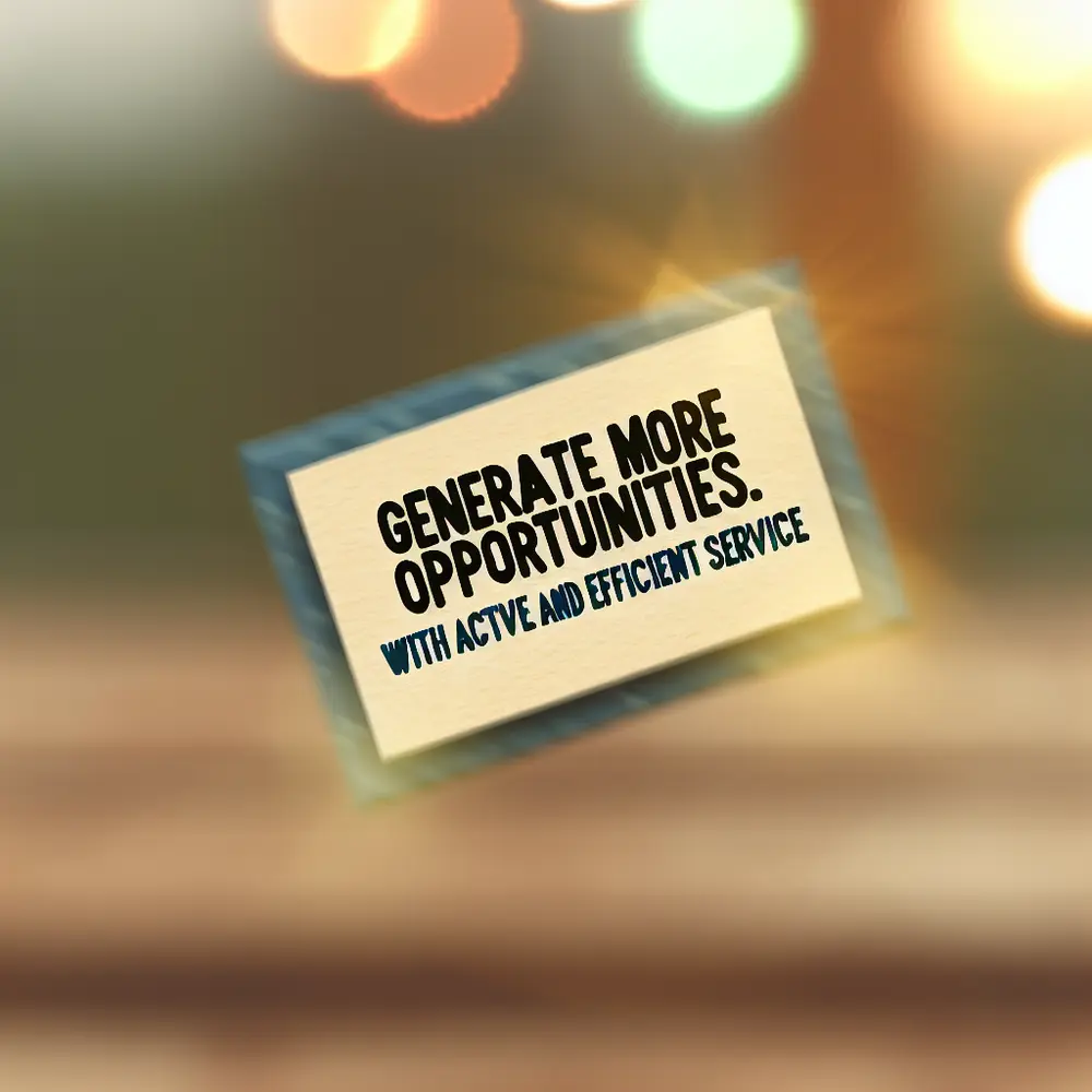 Generate More Opportunities: With Active and Efficient Customer Service