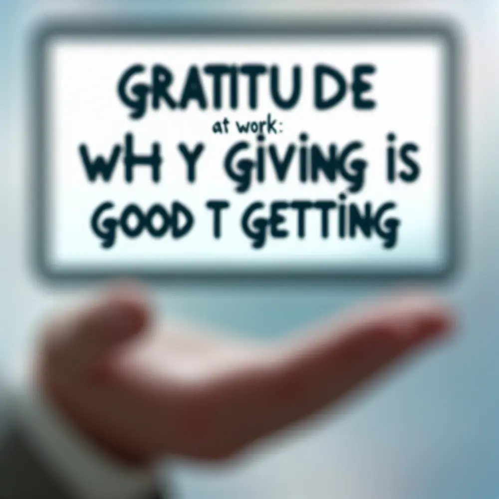 Gratitud en el Trabajo: Por Qué Dar Es Tan Bueno Como Recibir