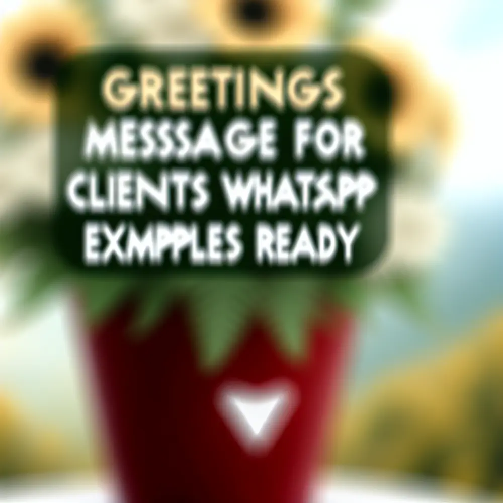 Greeting message for customers on WhatsApp: ready examples