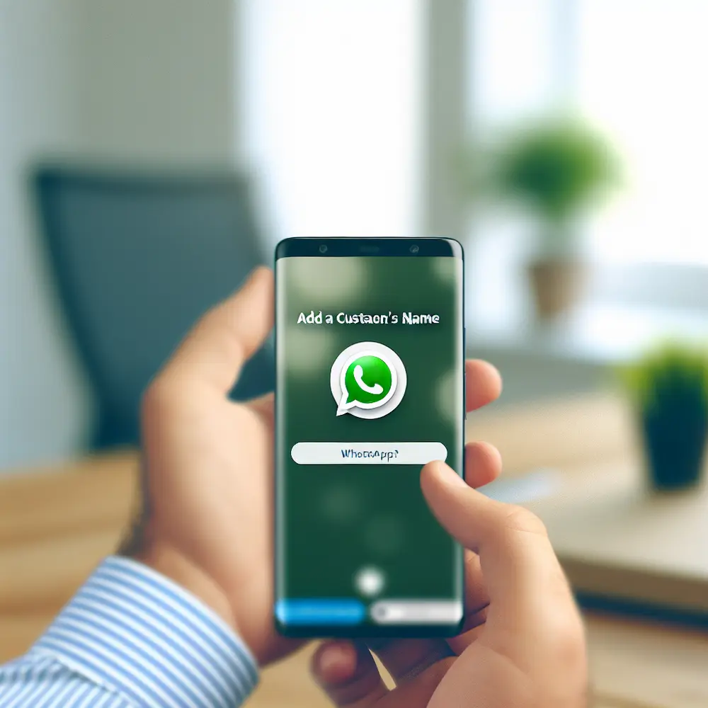 How to add customer names in WhatsApp Business