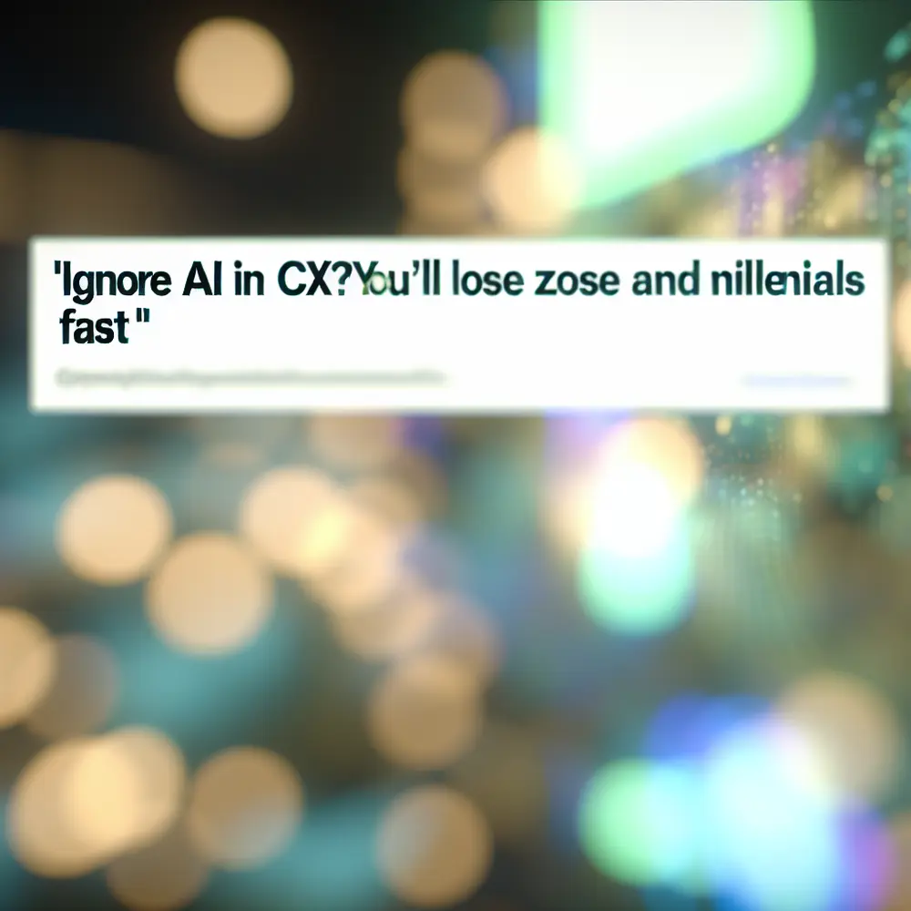 ¿Ignorar la IA en la CX? Perderán rápidamente a la Generación Z y a los Millennials