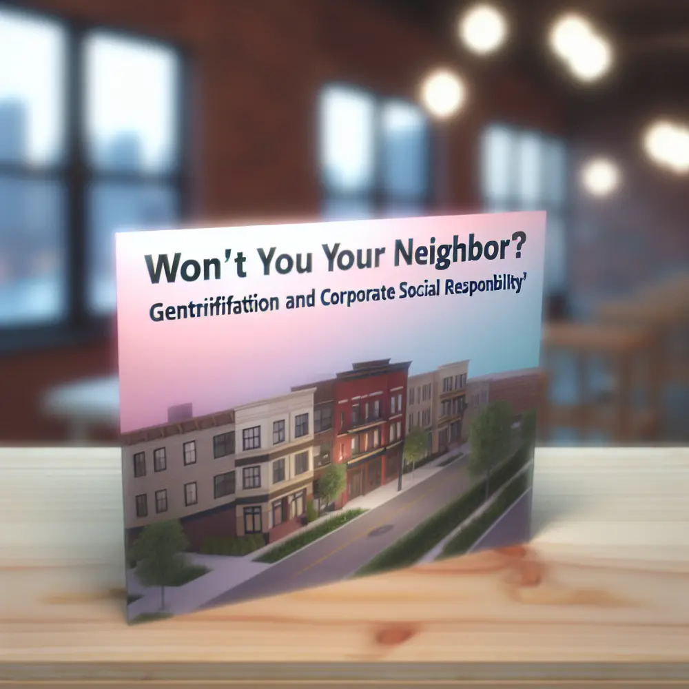 ¿No Quieres Ser Mi Vecino? Gentrificación y Responsabilidad Social Corporativa