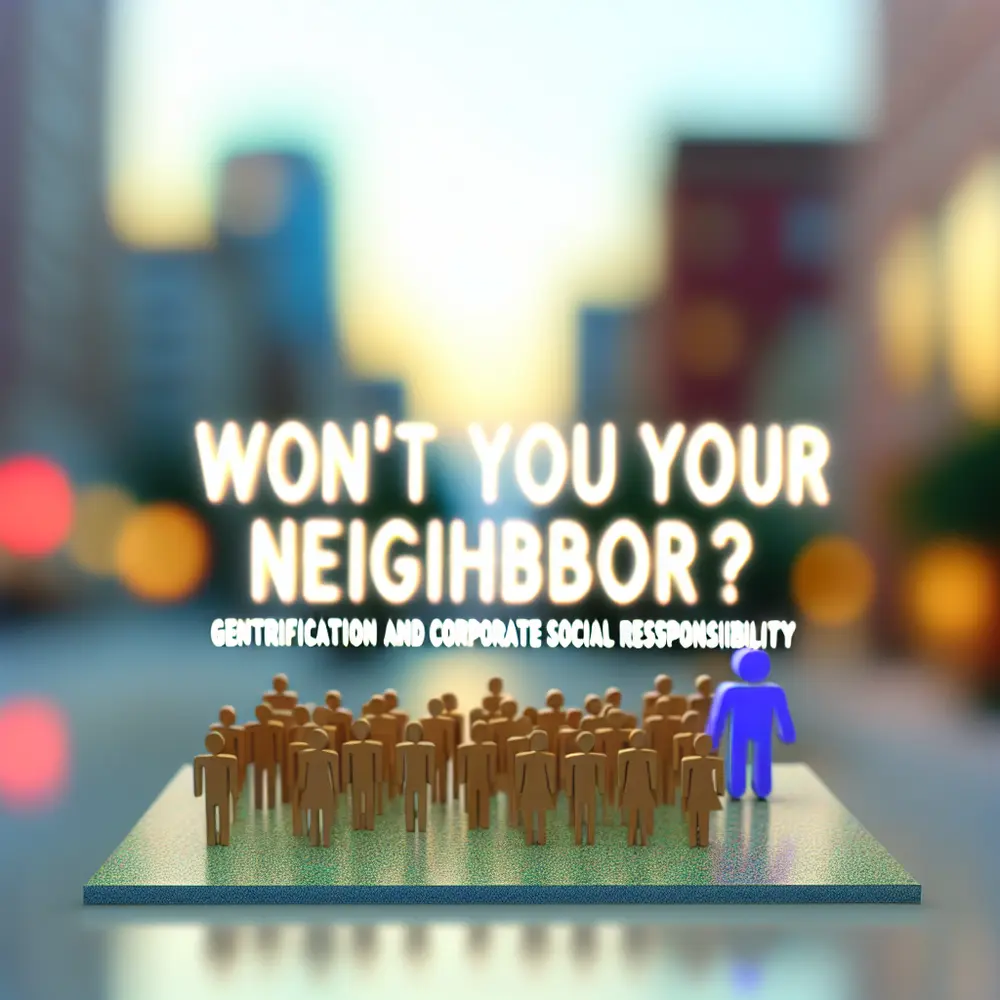 ¿No Quieres Ser Mi Vecino? Gentrificación y Responsabilidad Social Corporativa