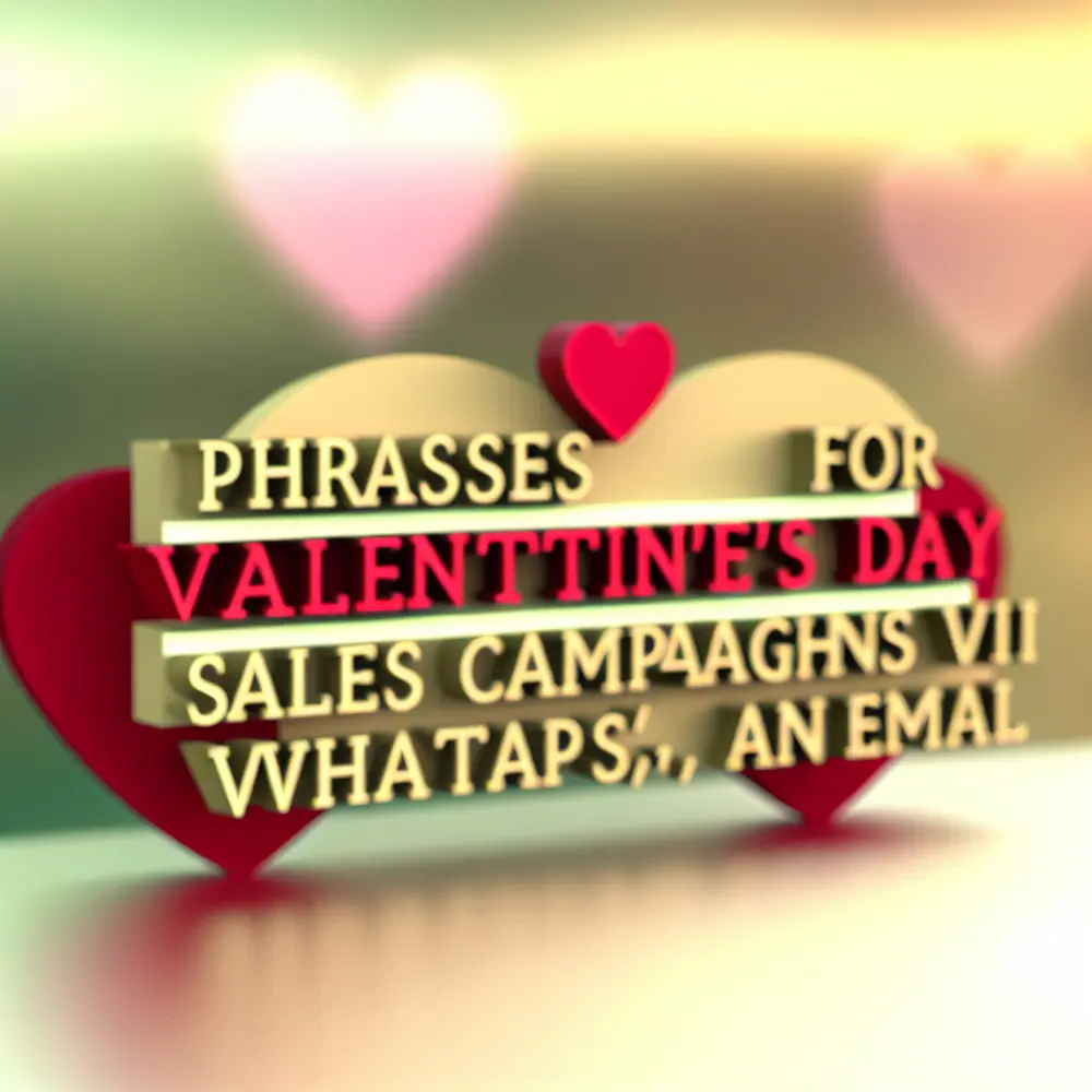 Phrases for Valentine's Day: Sales Campaigns via WhatsApp, SMS, and Email
