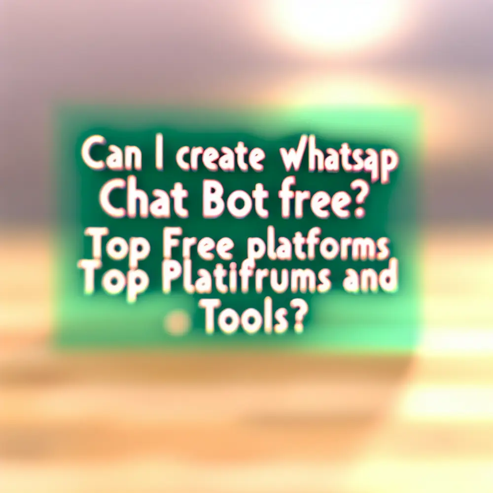 ¿Puedo crear un chatbot para WhatsApp gratis? Mejores plataformas y herramientas gratuitas
