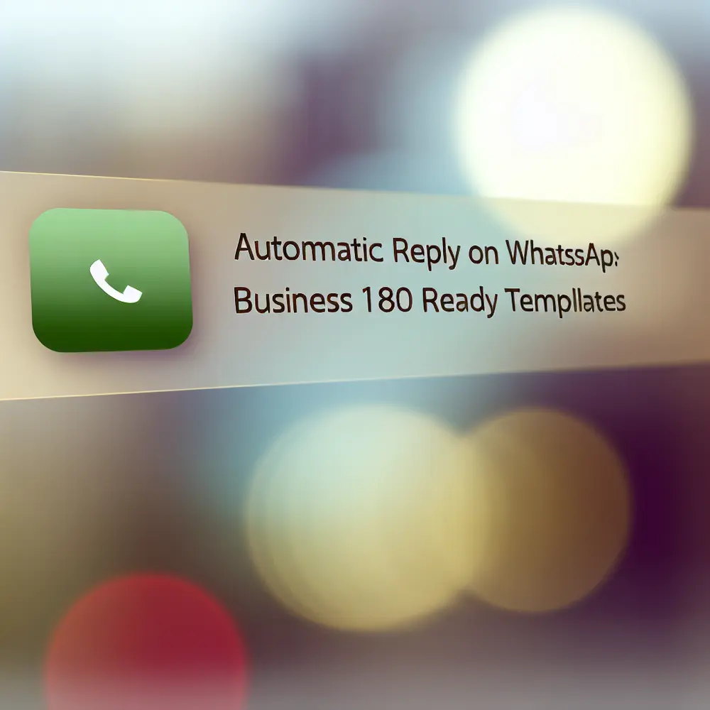 Respuesta Automática en WhatsApp Business: 180 Plantillas Listas