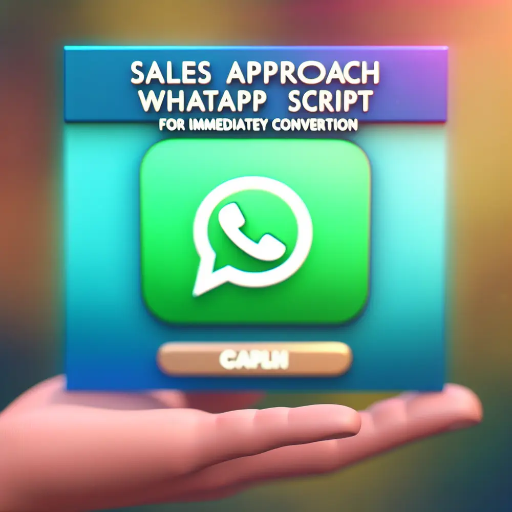 Sales Approach Script for WhatsApp: For Immediate Conversion