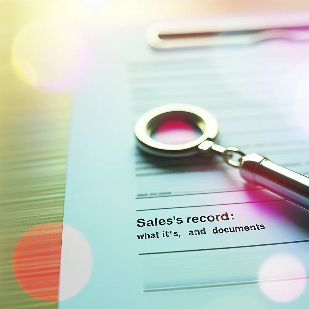 Sales Record: What It Is, Types, and Key Documents