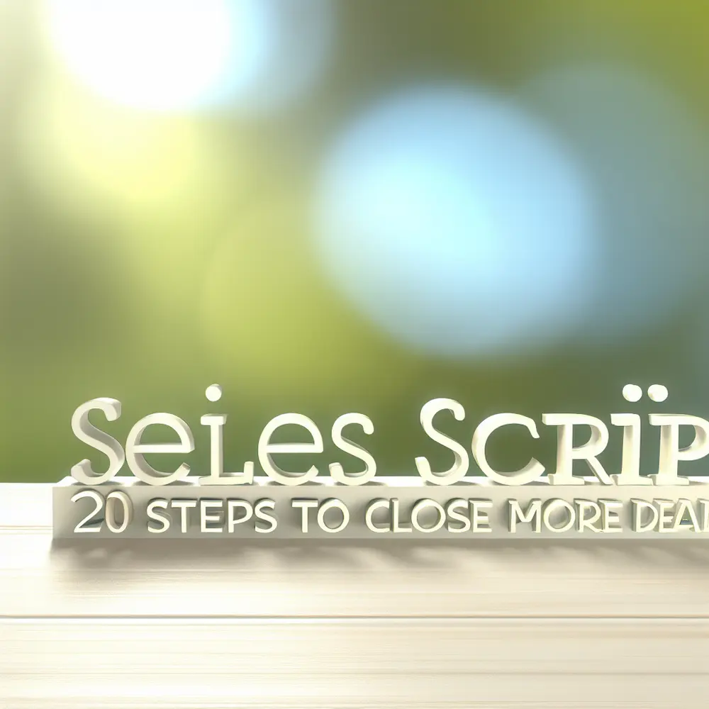 Sales Script: 20 Steps to Close More Deals