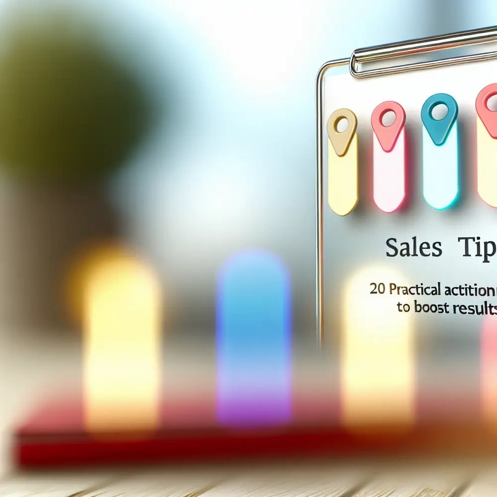 Sales Tips: 20 Practical Actions to Boost Results