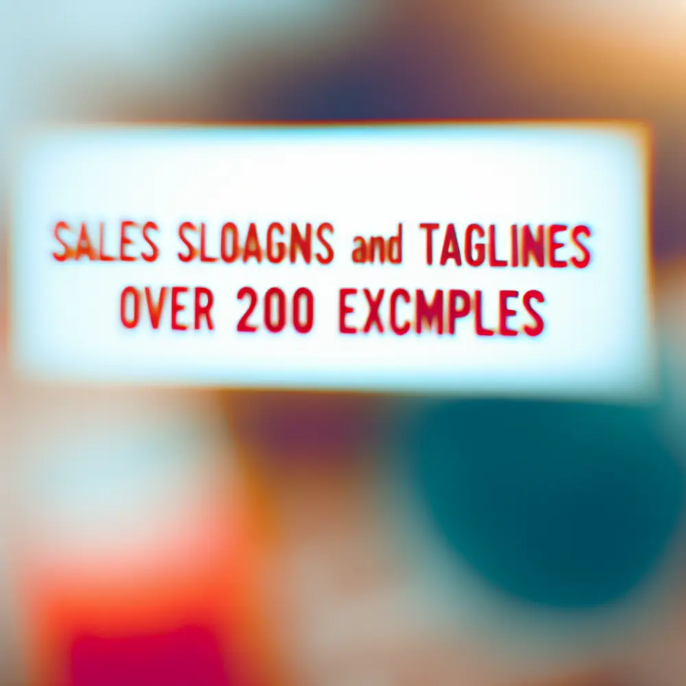 Slogans and Sales Taglines: Over 200 Examples