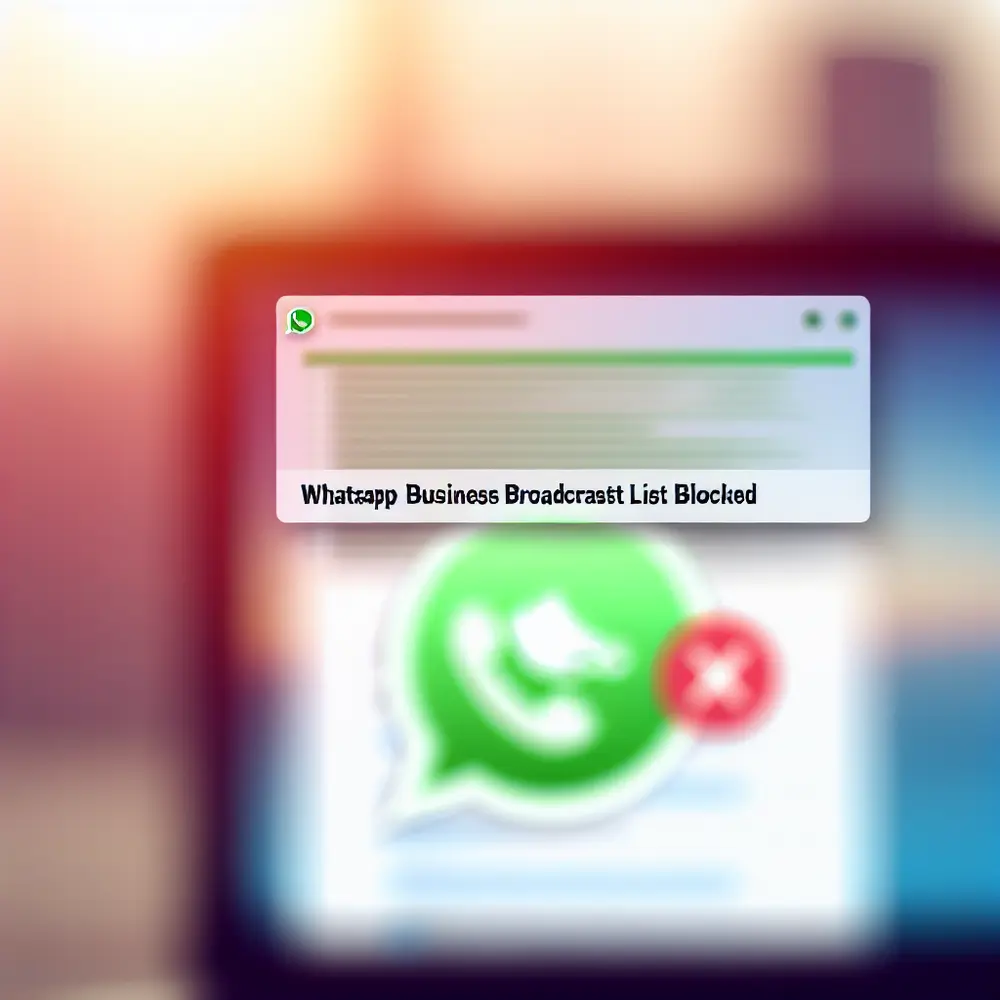 [SOLUTION] WhatsApp Business Broadcast List Blocked