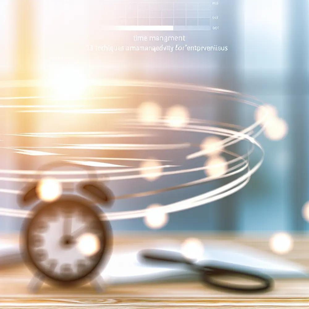 Time Management: 13 Management and Productivity Techniques for Entrepreneurs