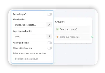 input de texto curto