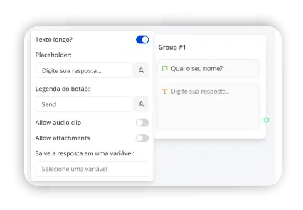 input de texto longo
