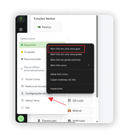 Função Nexloo- configuração do perfil 03