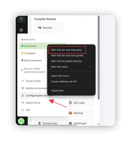 Função Nexloo- configuração do perfil 03