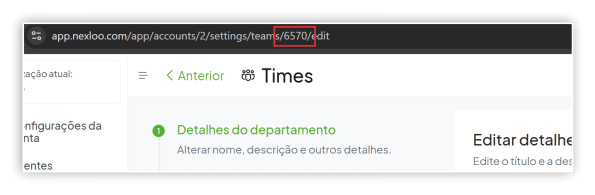 Função Nexloo- numero time