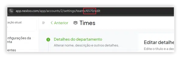 Função Nexloo- numero time