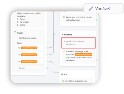 bloco definir variavel