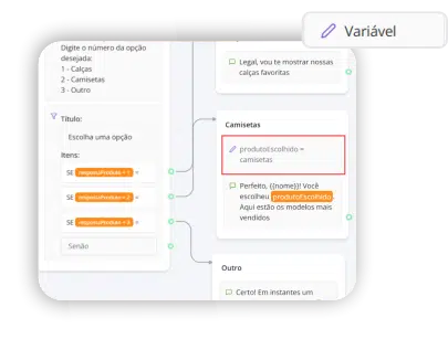 bloco definir variavel