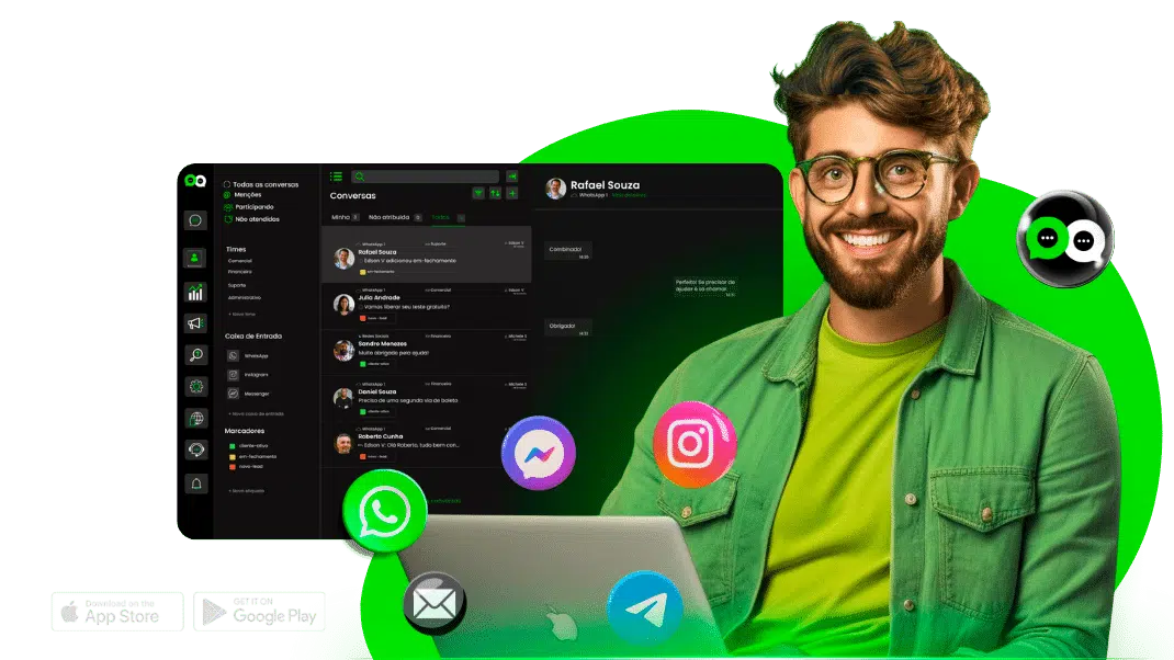 Plataforma de atendimento omnichannel completa